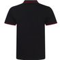 Awdis just polos Stretch tipped polo black/red