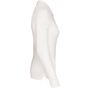 kariban Polo piqué manches longues femme  white