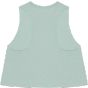 Bella Women's racerback cropped tank heather_dusty_blue