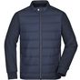 James&Nicholson Men´s Hybrid Sweat Jacket navy