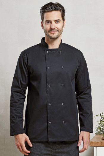 Image produit Veste de cuisine à manches longues et à boutons pression