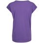 Build Your Brand Ladies Extended Shoulder Tee ultraviolet