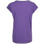 Build Your Brand Ladies Extended Shoulder Tee ultraviolet