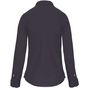 Kariban Chemise col mao manches longues femme zinc