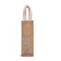 Kimood Sac porte bouteille en jute natural/gold