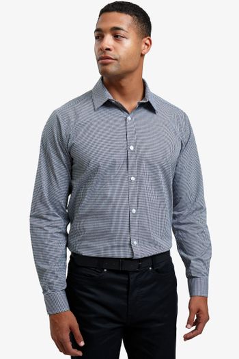 Image produit Chemise à micro carreaux Vichy à manches longues pour homme