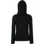 fruit of the loom Premium Hooded Sweat Jacket Lady-Fit black