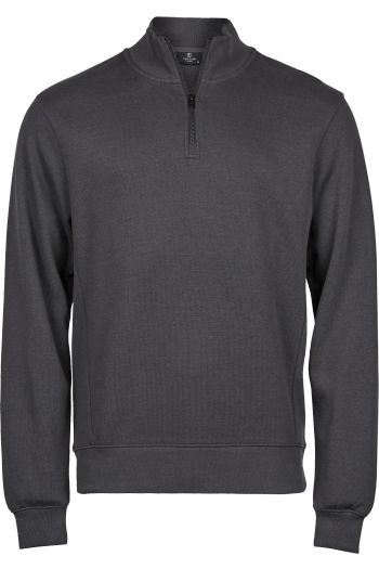 Ribbed Interlock Half Zip