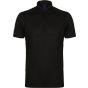 Henbury Men's stretch polyester polo shirt black