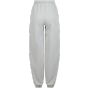 Build Your Brand Ladies Fluffy Sweatpants Light asphalt