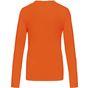 Kariban T-shirt col V manches longues femme orange