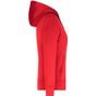 James&Nicholson Ladies' Hooded Jacket red/carbon