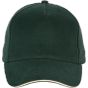 K-up Casquette - 5 panneaux forest_green/beige