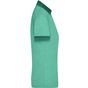 James&Nicholson Ladies´ Heather Polo green_melange/dark_green