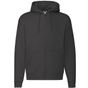 fruit of the loom Premium Hooded Sweat-Jacket noir