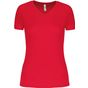 ProAct T-shirt de sport manches courtes col v femme - red - L