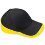 Beechfield Casquette de compétition Teamwear black/yellow