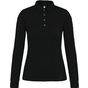 Kariban Polo jersey manches longues femme black