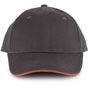 K-up Orlando - Casquette 6 panneaux dark_grey/orange