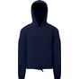 TriDri Sweat à capuche crop-top oversize en tissu recyclé Tridri® enfant navy