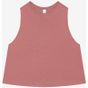 Bella Women's racerback cropped tank heather_mauve