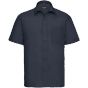 Russell Chemise en Popeline Polyester/Coton classique manches courtes homme french navy
