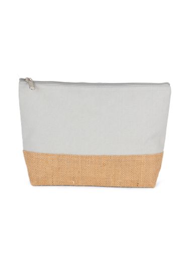 Image produit Pochette en toiles de coton et jute
