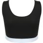 SF Clothing Women´s fashion crop top black/white