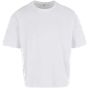 Build Your Brand Cropped Oversized Tee white
