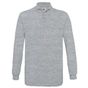 B&C Collection Safran Polo LS heather_grey