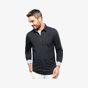 Kariban Chemise popeline lavée manches longues homme