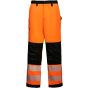 Korntex EOS Hi-Vis workwear trousers with printing areas Signal orange / Black