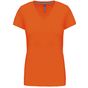 Kariban T-shirt col V manches courtes femme orange