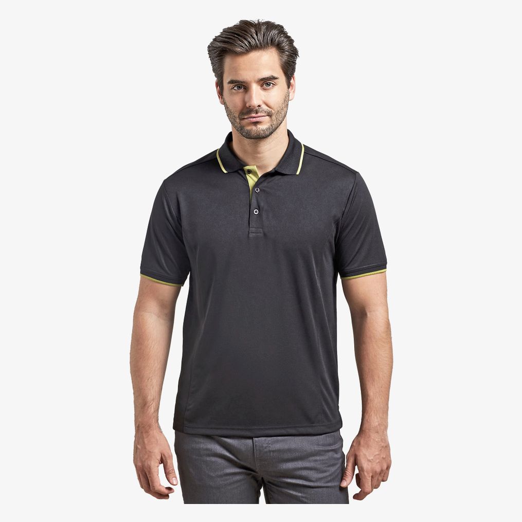 Polo Coolchecker® contrasté pour homme Premier