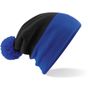 Beechfield Bonnet bicolore Snowstar® black/bright_royal