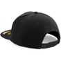 Beechfield Casquette snapback à visière plate originale black/black