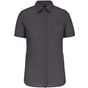 Kariban Chemise popeline manches courtes femme zinc