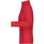 James&Nicholson Ladies' Structure Fleece Jacket red/carbon