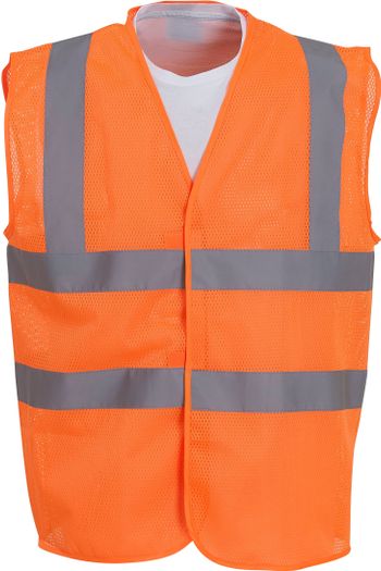 Image produit Gilet haute visibilité à maille ajourée recyclée