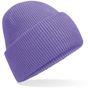 Beechfield Bonnet classique à large revers et pinces invisibles violet