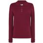JHK Polo regular lady long sleeves burgundy