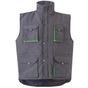 Velilla Gilet matelassé bicolore multipoches grey/lime