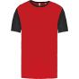 ProAct Maillot manches courtes bicolore enfant sporty_red/black