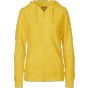 Neutral Ladies Zip Hoodie yellow