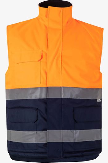 Image produit Bodywarmer matelassé bicolore haute visibilité