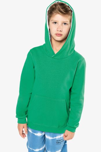 Image produit Sweat-shirt capuche contrastée enfant