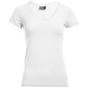 Promodoro Women´s Slim Fit V-Neck-T white