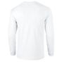 Gildan Adult T-Shirt Ultra-cotton Long Sleeve white