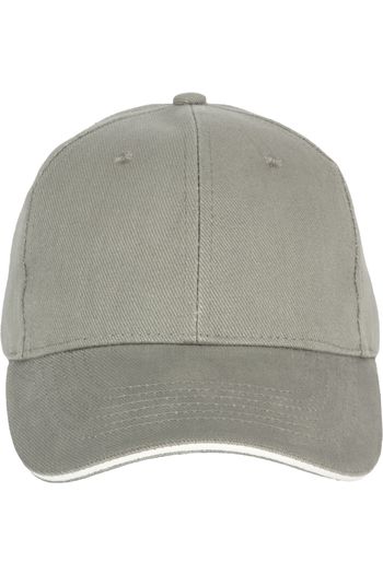 Image produit Casquette en coton biologique à sandwich contrasté - 6 panneaux