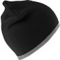 Result Soft feel reversible cuffless beanie black/grey